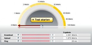 Speedtest 07.09.2009